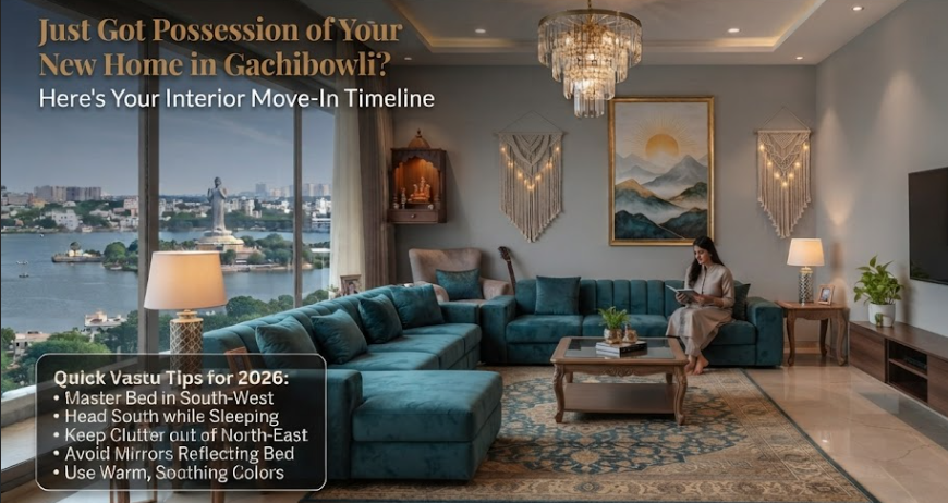 Just Got Possession of Your New Home in Gachibowli? Here's Your Interior Move-In Timeline