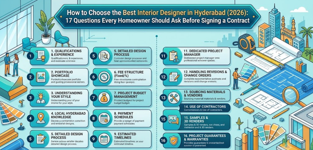 2BHK Interior Design Cost in Hyderabad (2026): Complete Room-wise Price Guide, Hidden Costs & Budget Tips