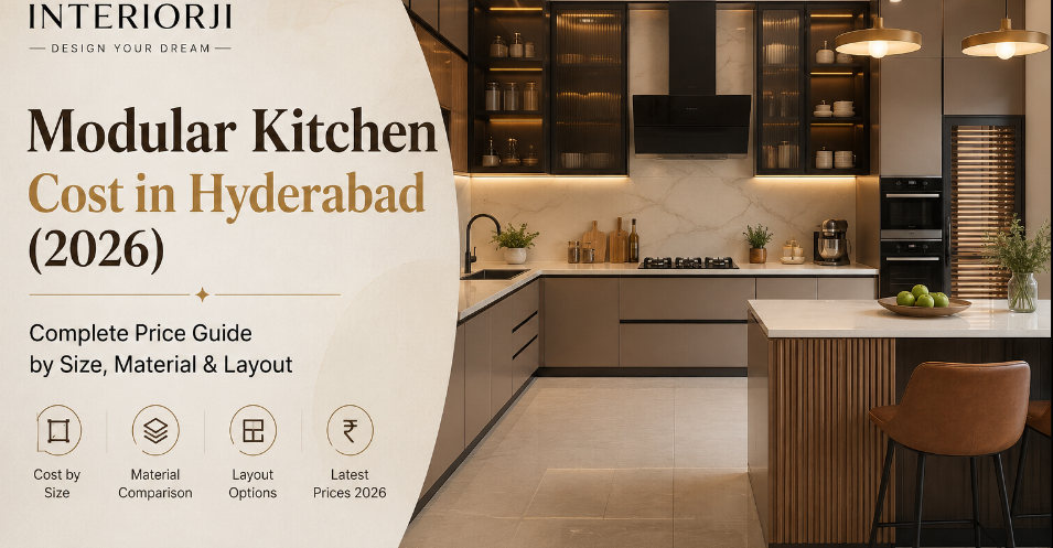Modular Kitchen Cost in Hyderabad (2026): Complete Price Guide by Size, Material & Layout