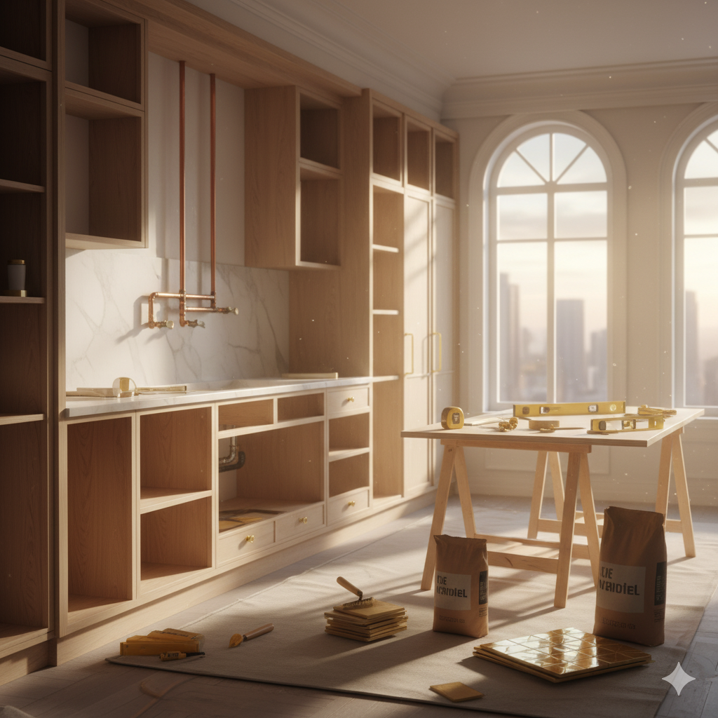 Kitchen renovation work